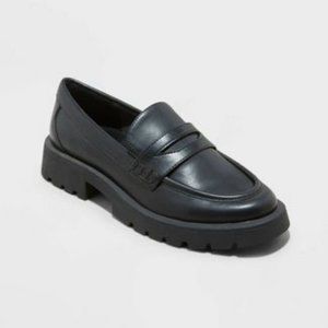 NWT A New Day Women's Archie Loafer Flats Black size 8